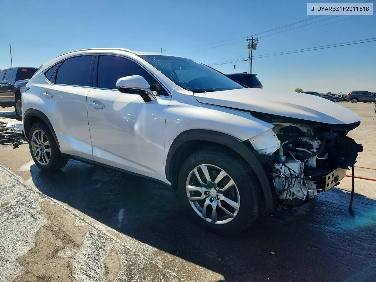2015 LEXUS NX VIN JTJYARBZ1F2011518 — фото 4