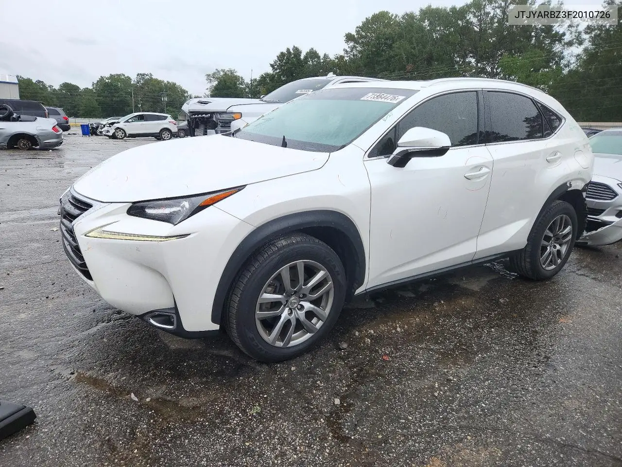 LEXUS NX 2015, VIN JTJYARBZ3F2010726