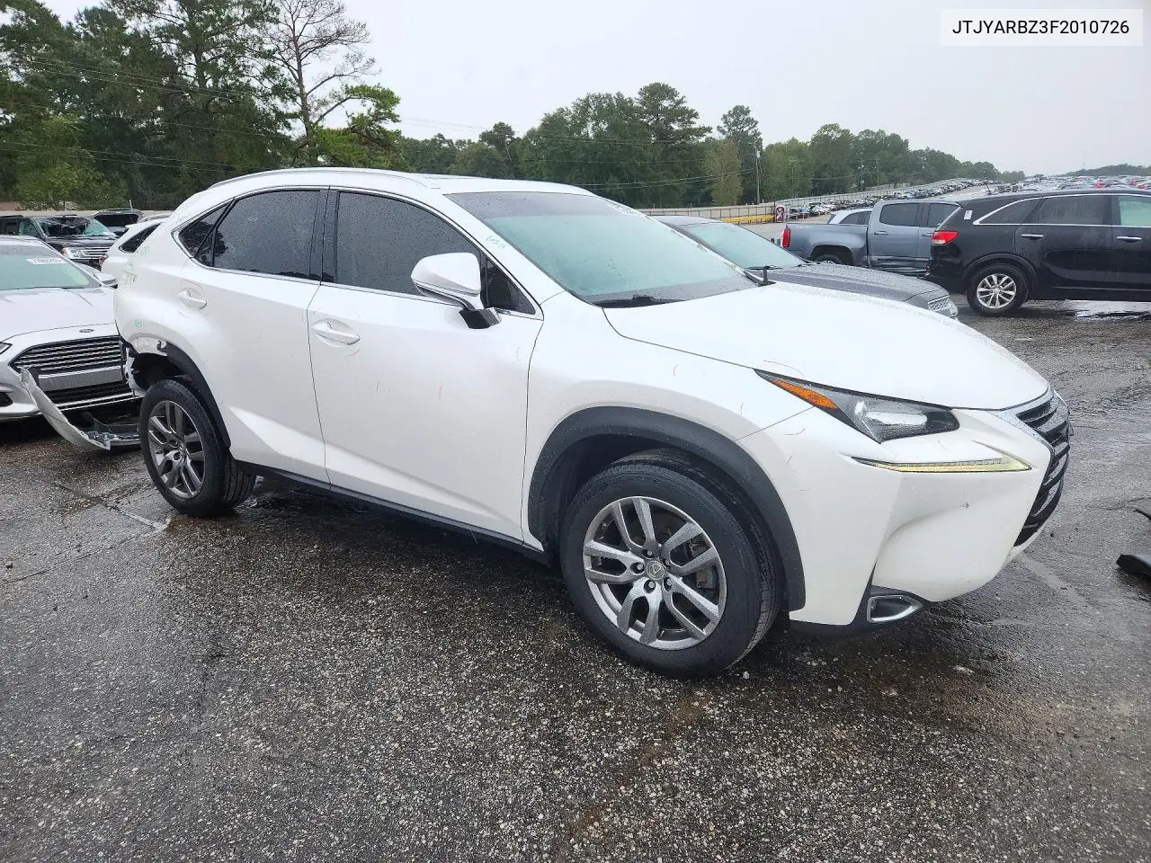 2015 LEXUS NX VIN JTJYARBZ3F2010726 — фото 4