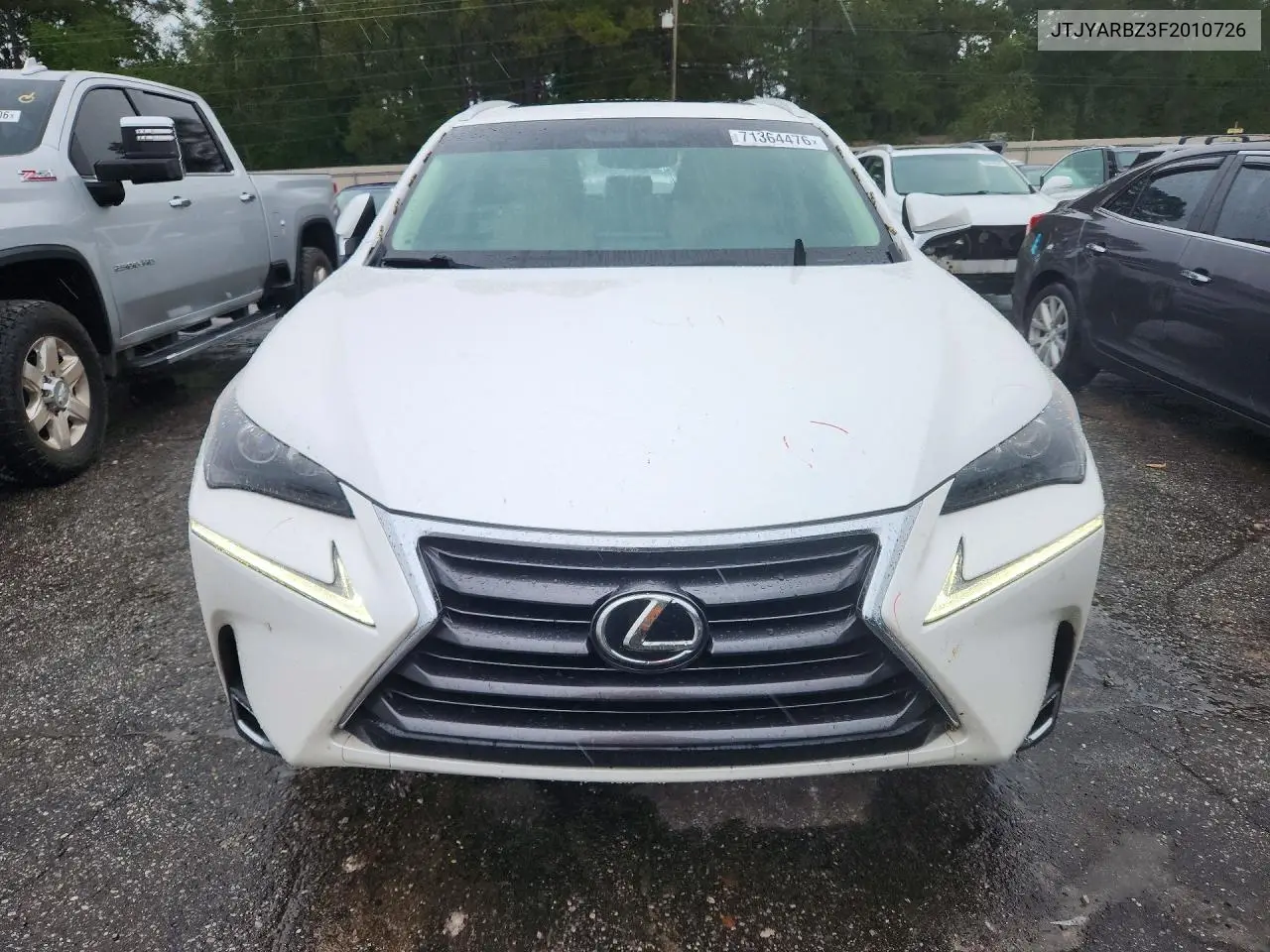 2015 LEXUS NX VIN JTJYARBZ3F2010726 — фото 5