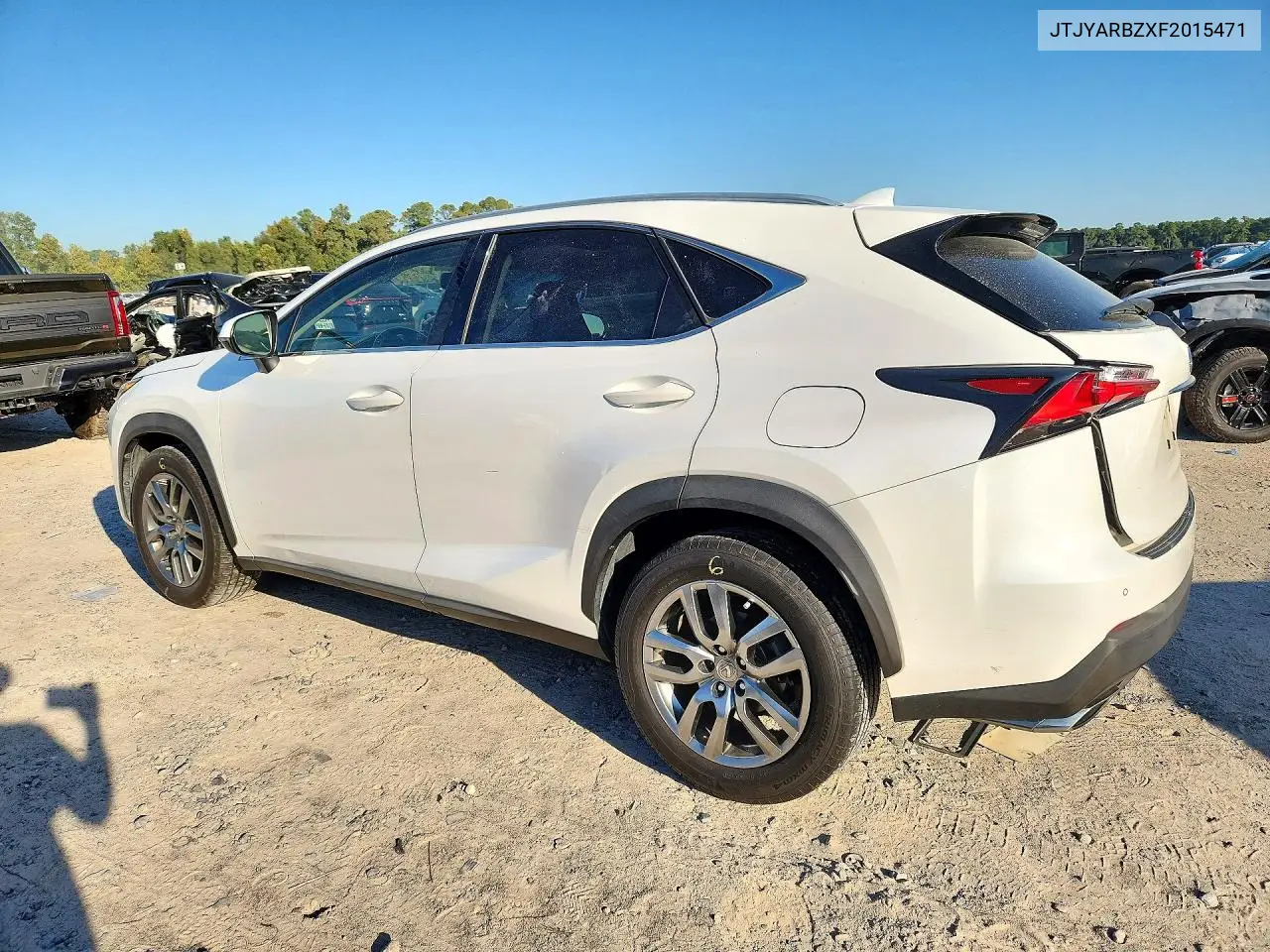 2015 LEXUS NX VIN JTJYARBZXF2015471 — фото 2