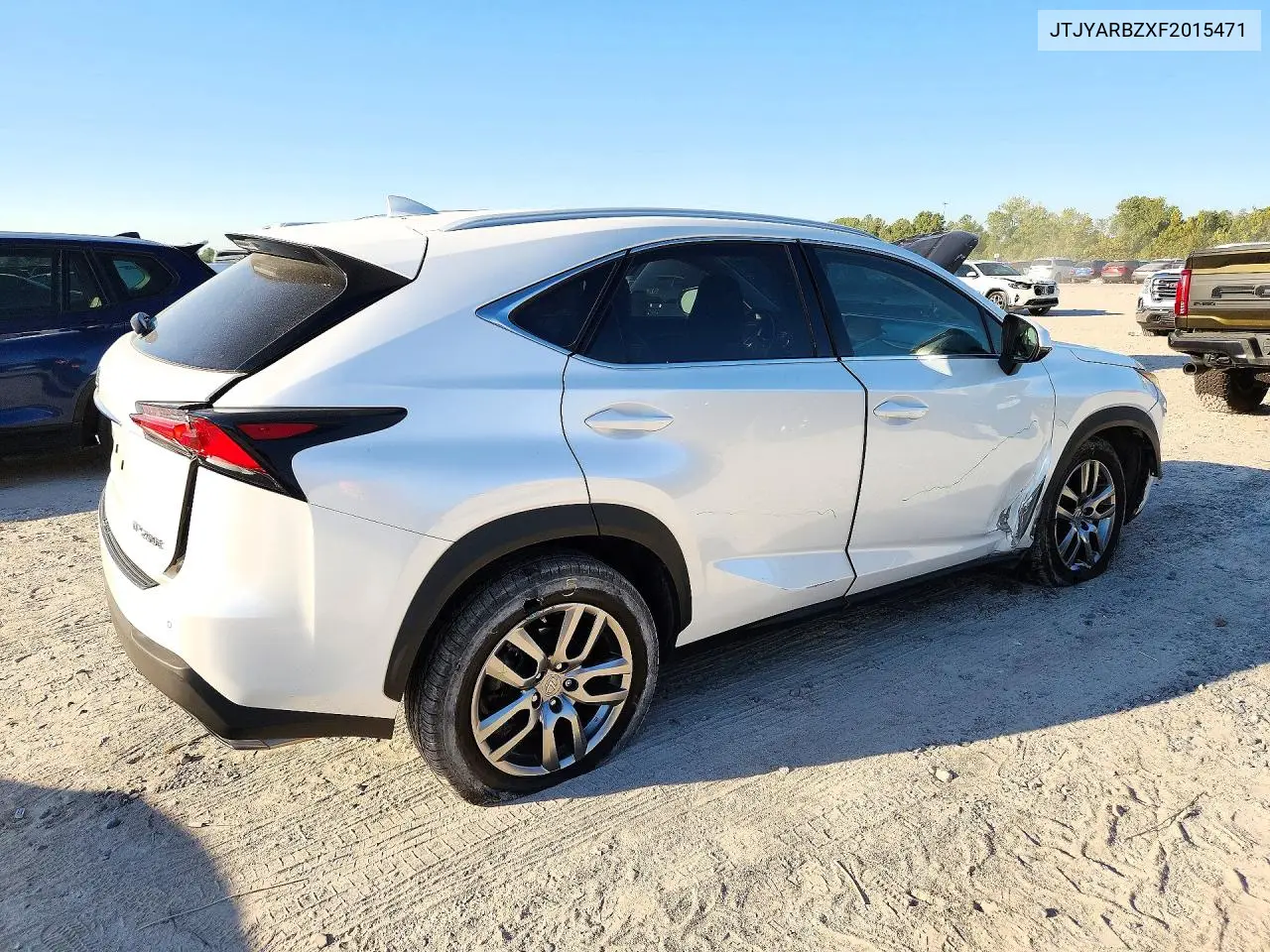 2015 LEXUS NX VIN JTJYARBZXF2015471 — фото 3