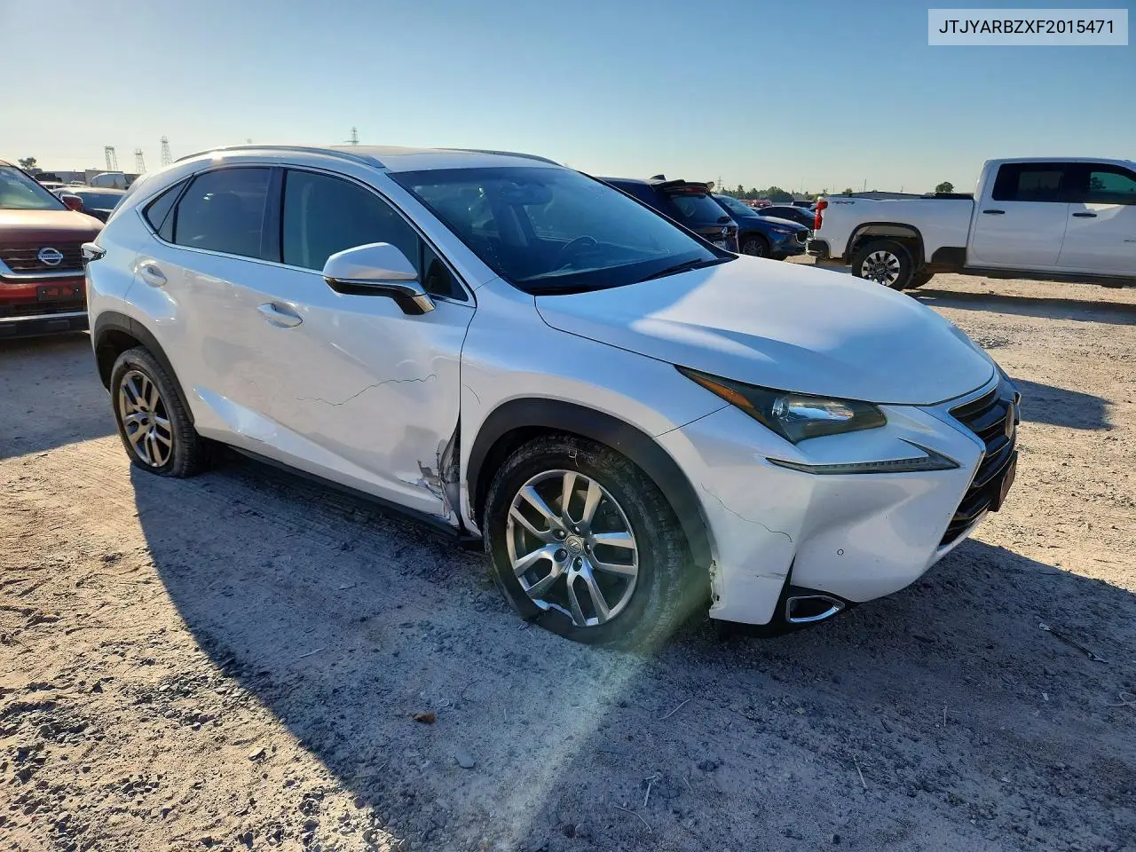 2015 LEXUS NX VIN JTJYARBZXF2015471 — фото 4