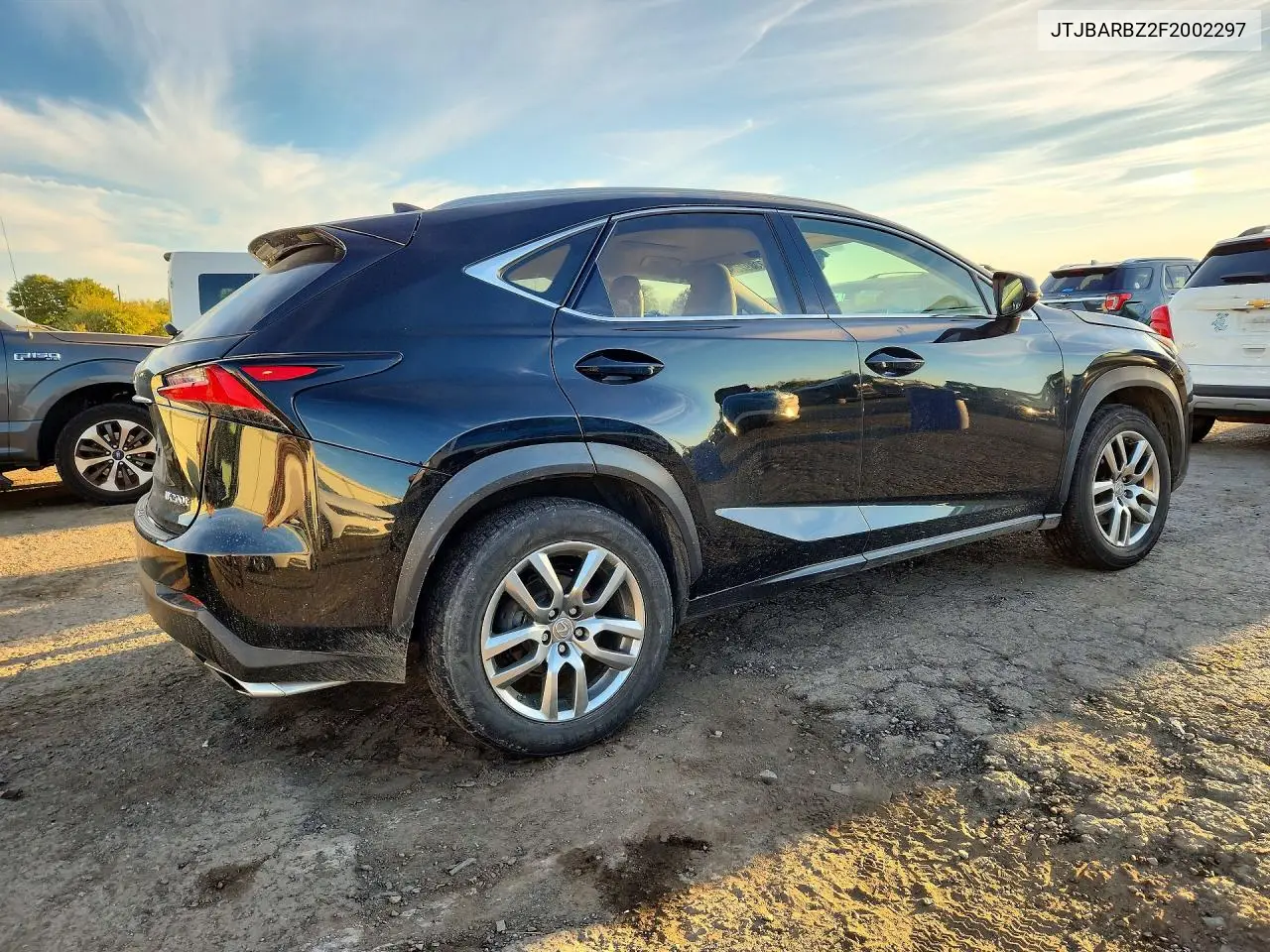 2015 LEXUS NX VIN JTJBARBZ2F2002297 — фото 3