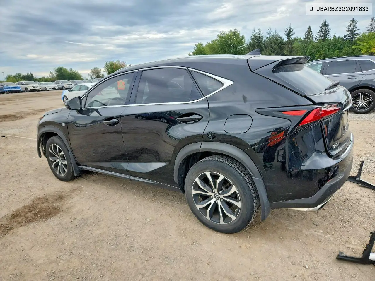 2016 LEXUS NX VIN JTJBARBZ3G2091833 — фото 2
