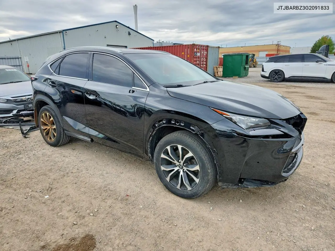 2016 LEXUS NX VIN JTJBARBZ3G2091833 — фото 4