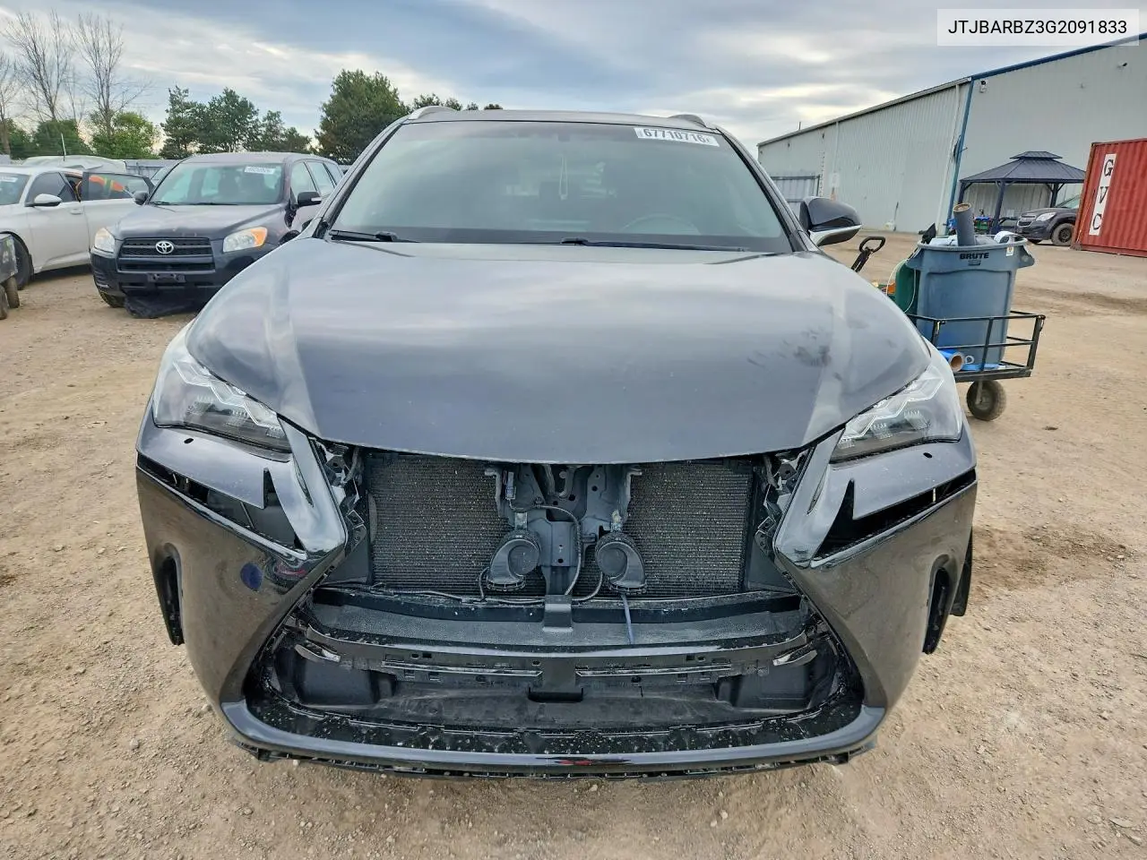 2016 LEXUS NX VIN JTJBARBZ3G2091833 — фото 5