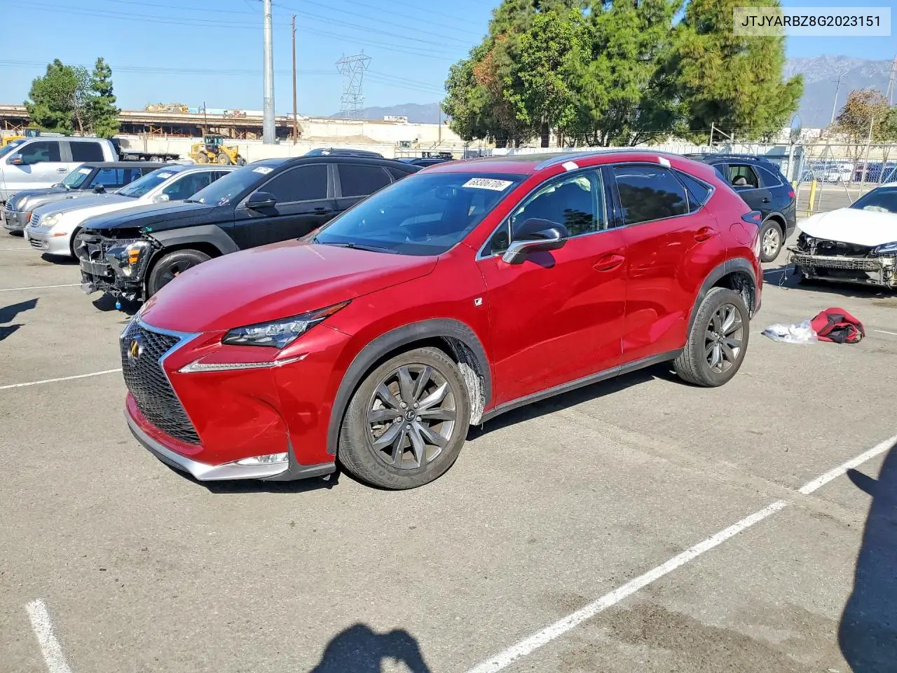 LEXUS NX 2016, VIN JTJYARBZ8G2023151