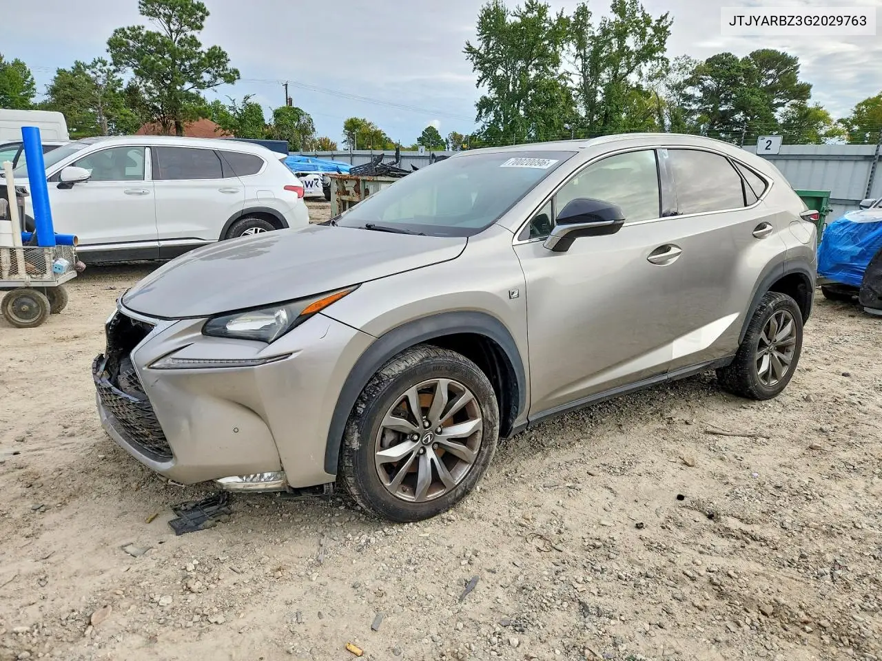 LEXUS NX 2016, VIN JTJYARBZ3G2029763