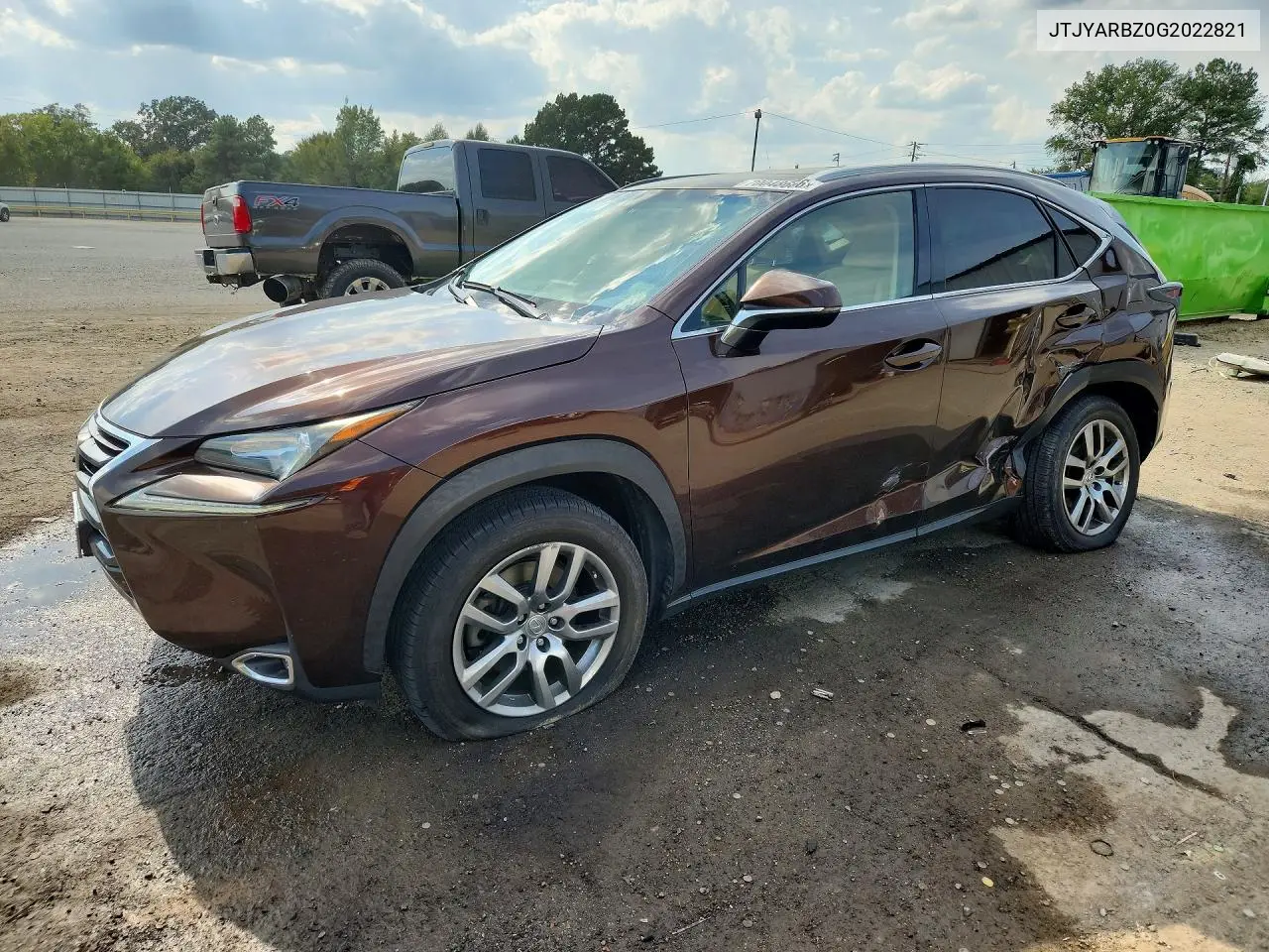 LEXUS NX 2016, VIN JTJYARBZ0G2022821