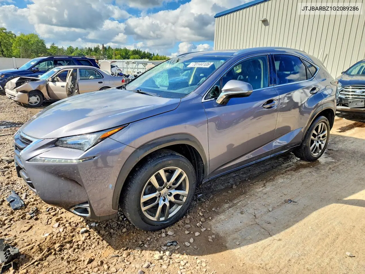 LEXUS NX 2016, VIN JTJBARBZ1G2089286