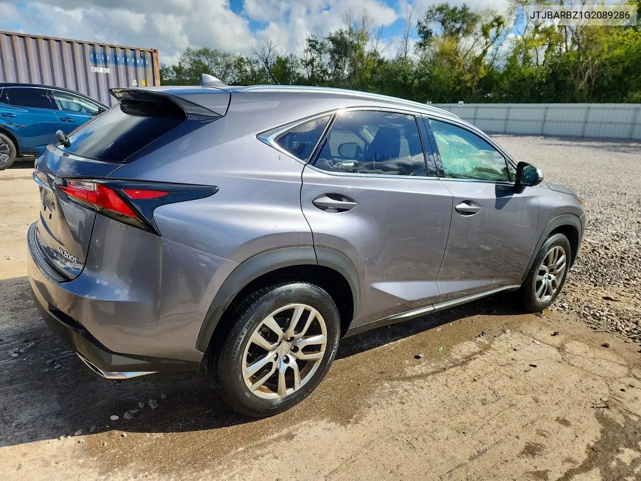 2016 LEXUS NX VIN JTJBARBZ1G2089286 — фото 3