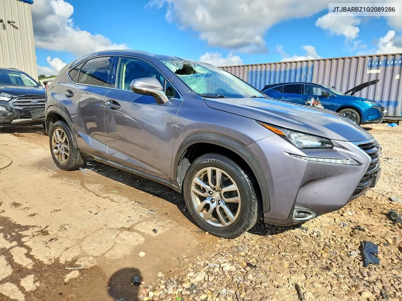 2016 LEXUS NX VIN JTJBARBZ1G2089286 — фото 4
