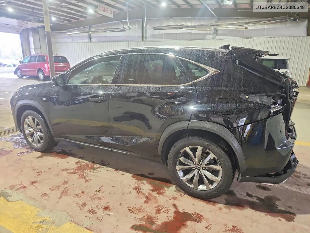 2016 LEXUS NX VIN JTJBARBZ4G2086348 — фото 2