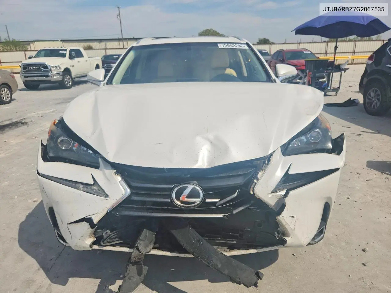 2016 LEXUS NX VIN JTJBARBZ7G2067535 — фото 5