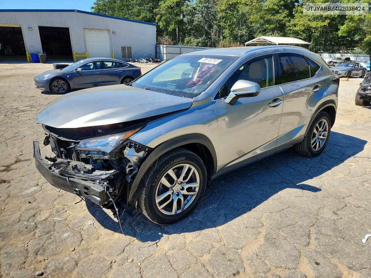 LEXUS NX 2016, VIN JTJYARBZ4G2038424
