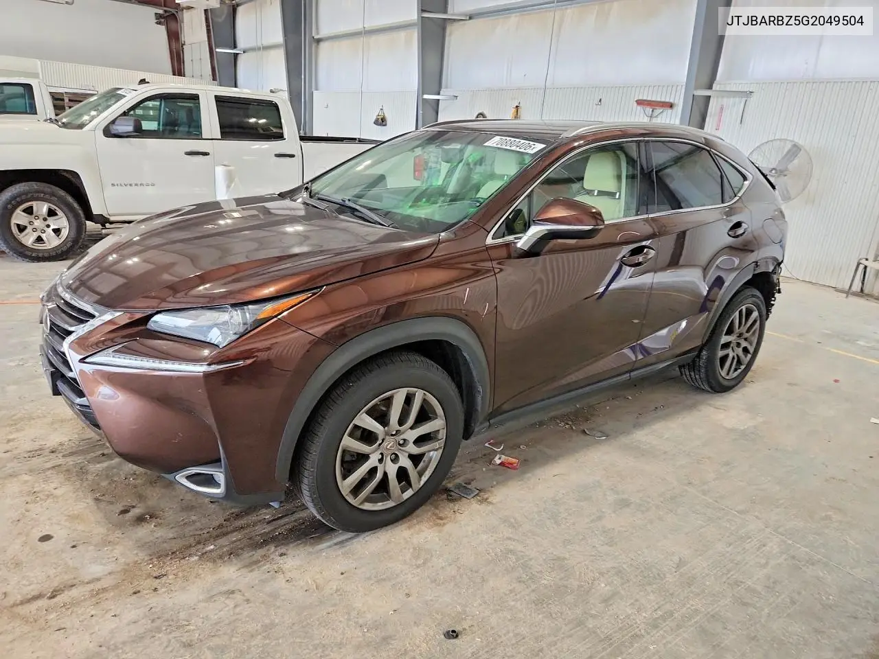 LEXUS NX 2016, VIN JTJBARBZ5G2049504