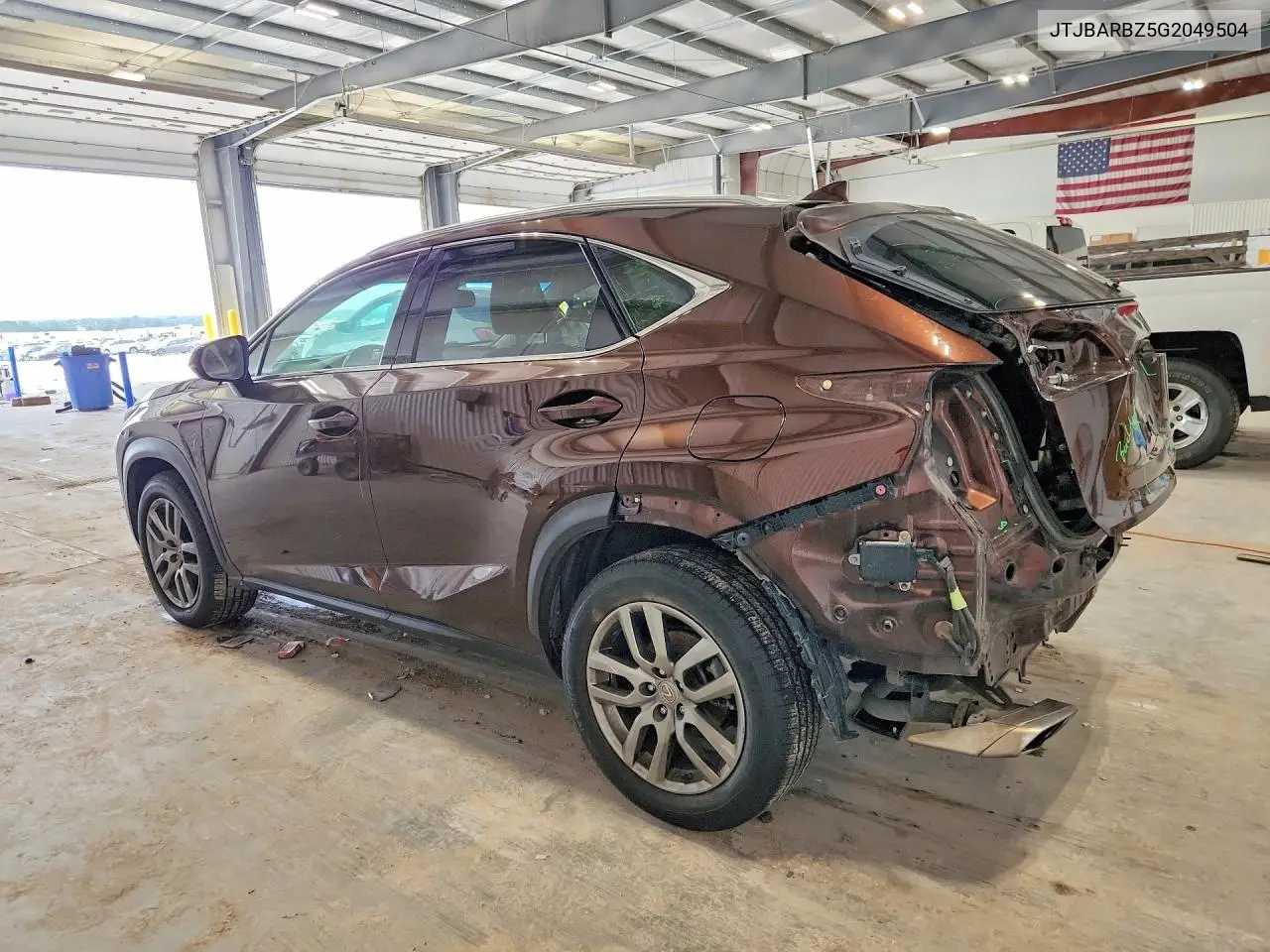 2016 LEXUS NX VIN JTJBARBZ5G2049504 — фото 2