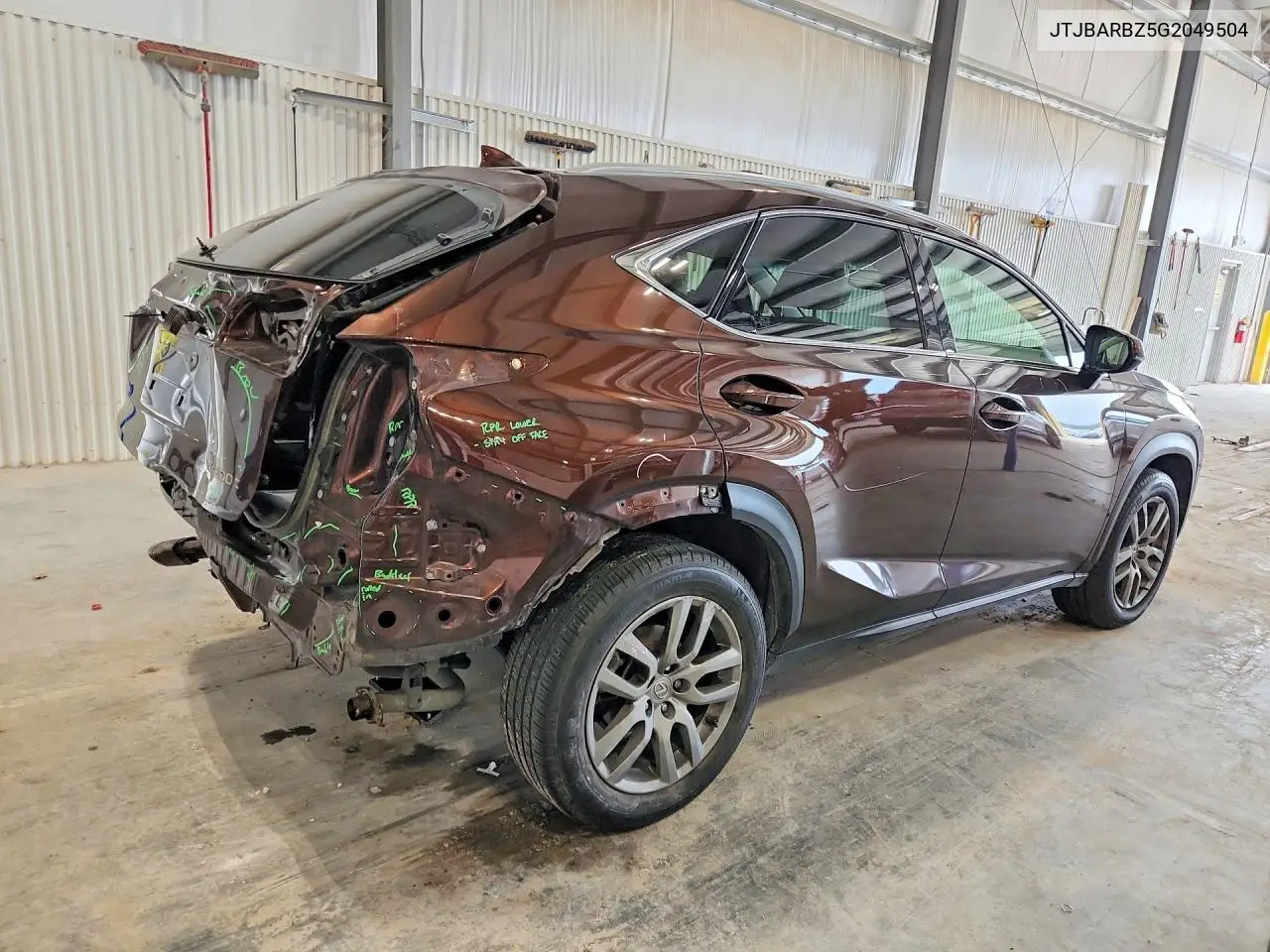2016 LEXUS NX VIN JTJBARBZ5G2049504 — фото 3