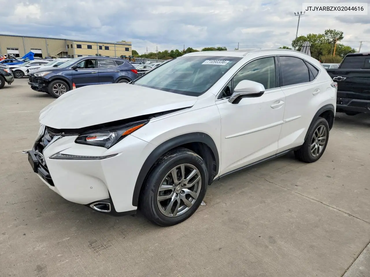 LEXUS NX 2016, VIN JTJYARBZXG2044616