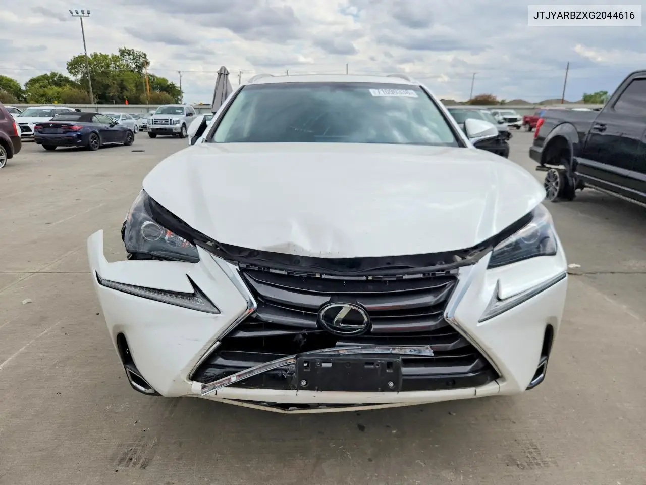 2016 LEXUS NX VIN JTJYARBZXG2044616 — фото 5