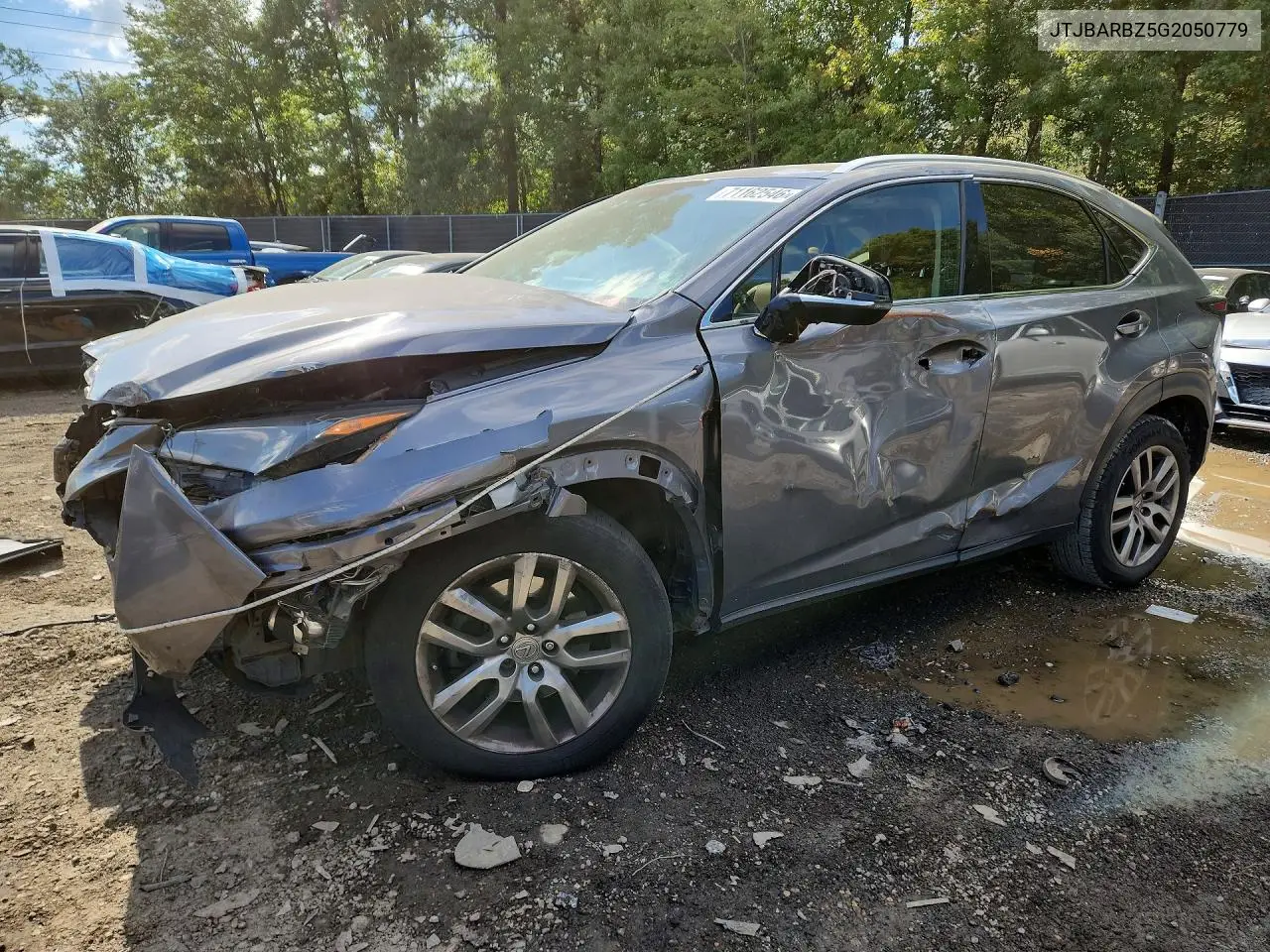 LEXUS NX 2016, VIN JTJBARBZ5G2050779