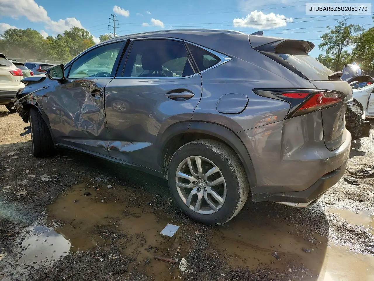 2016 LEXUS NX VIN JTJBARBZ5G2050779 — фото 2