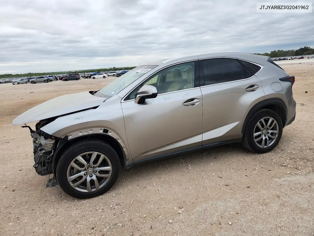 LEXUS NX 2016, VIN JTJYARBZ3G2041962