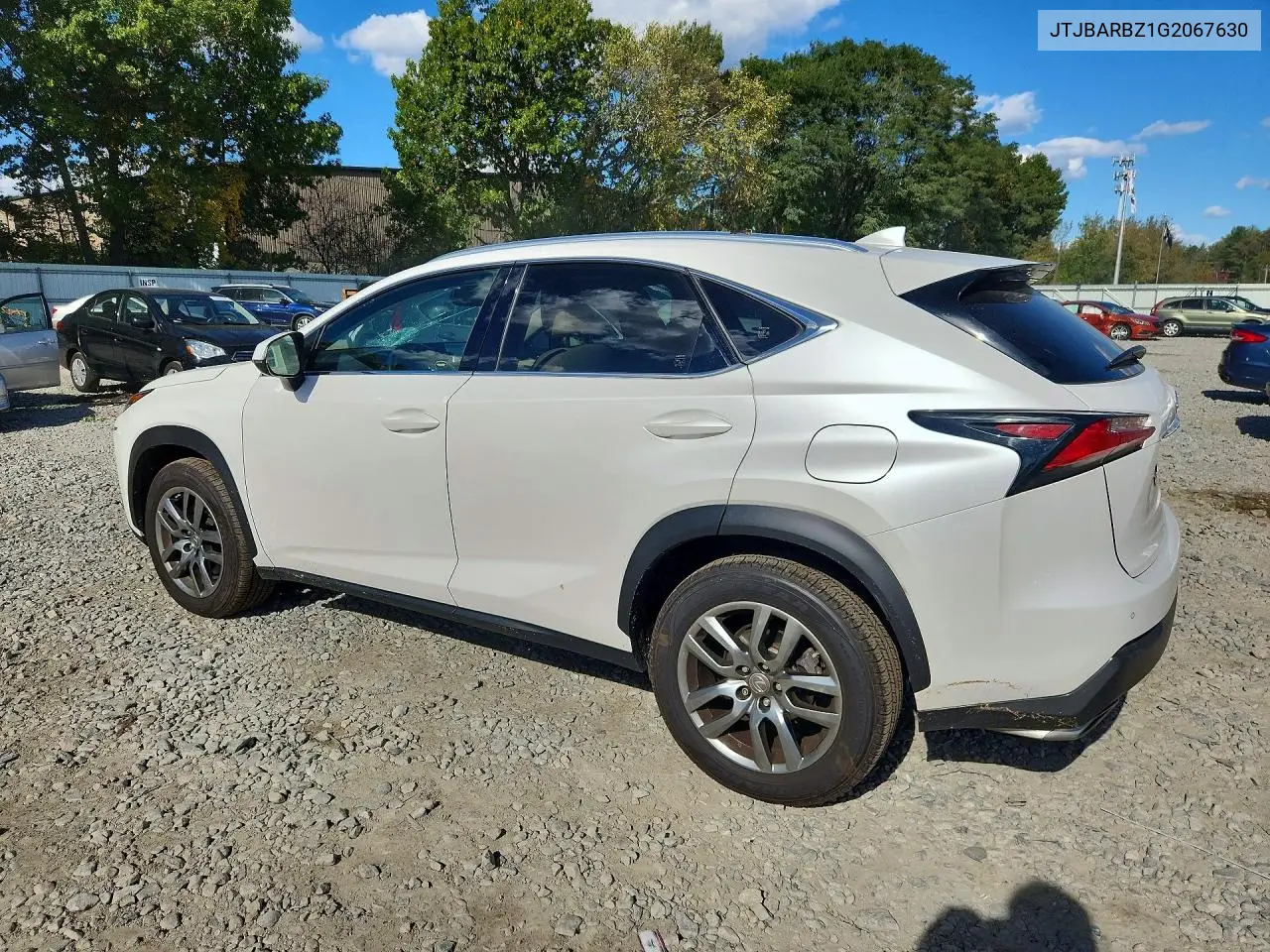 2016 LEXUS NX VIN JTJBARBZ1G2067630 — фото 2