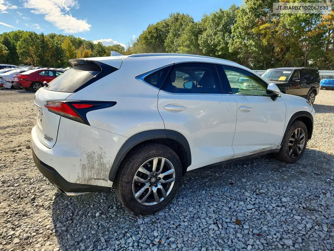 2016 LEXUS NX VIN JTJBARBZ1G2067630 — фото 3