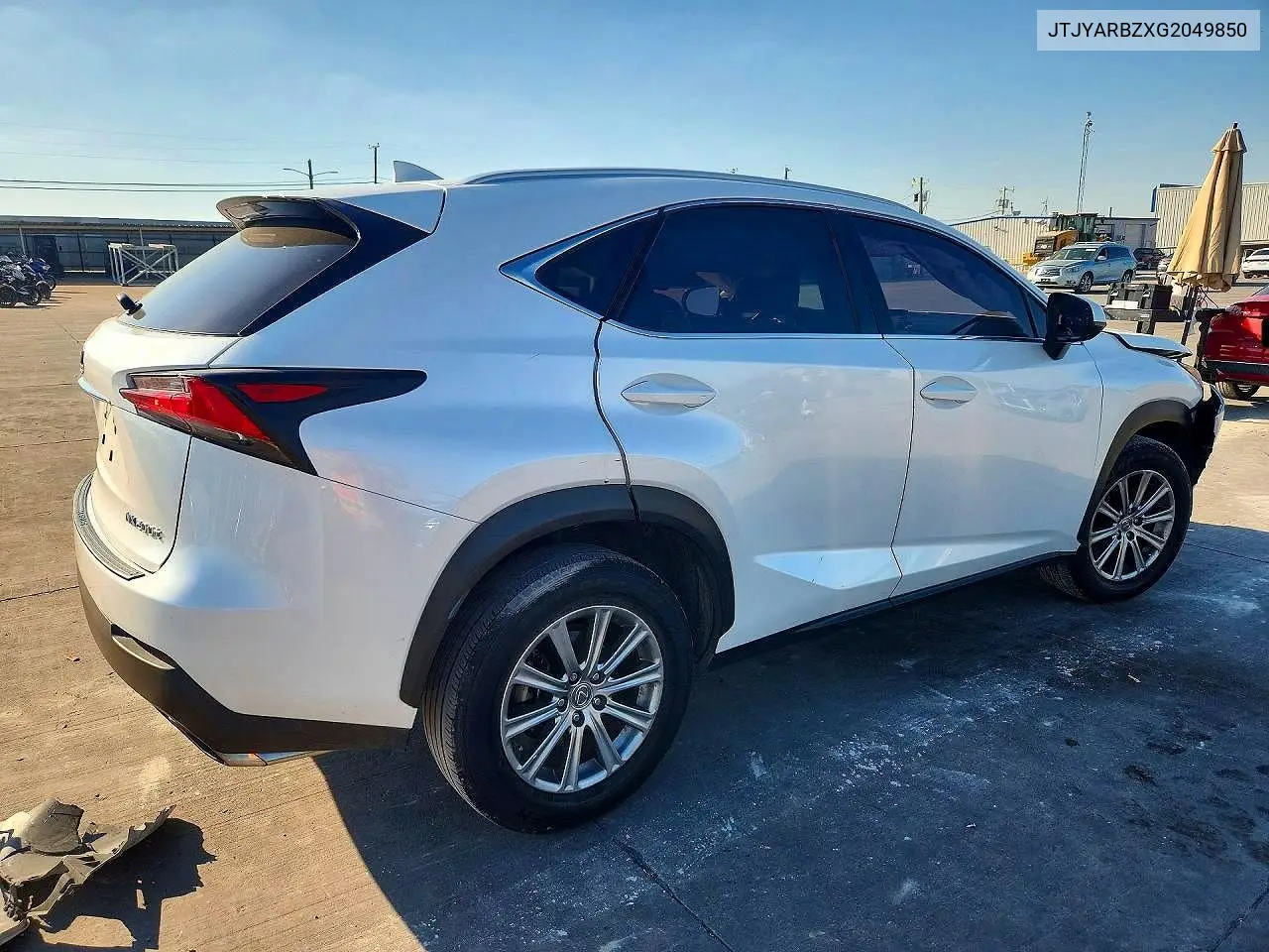 2016 LEXUS NX VIN JTJYARBZXG2049850 — фото 3