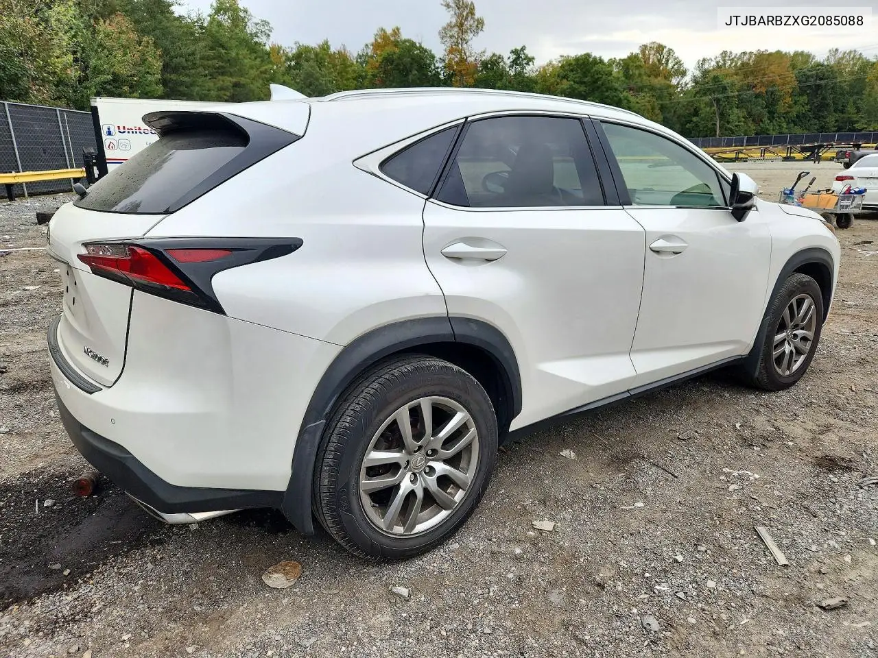2016 LEXUS NX VIN JTJBARBZXG2085088 — фото 3