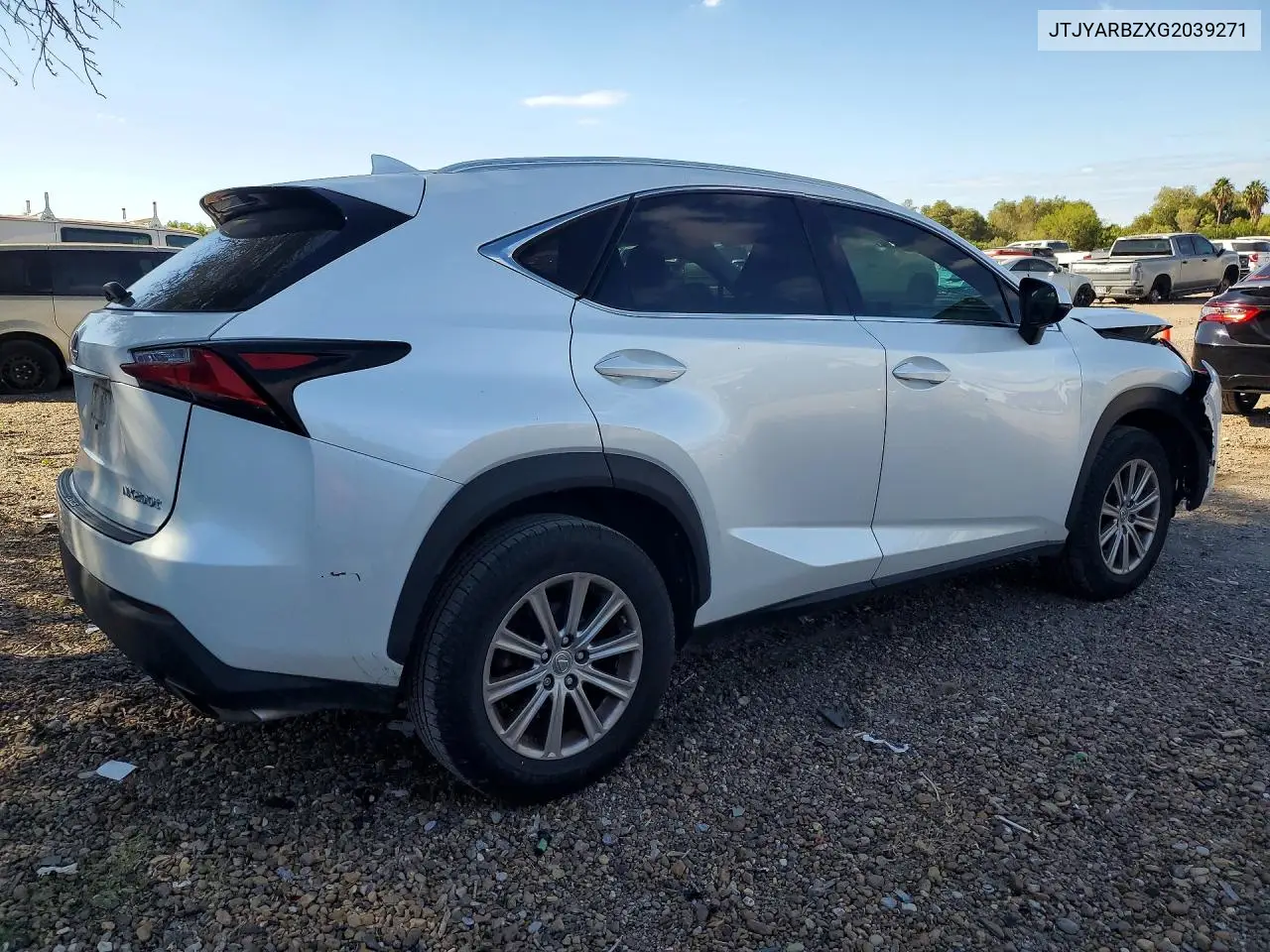 2016 LEXUS NX VIN JTJYARBZXG2039271 — фото 3