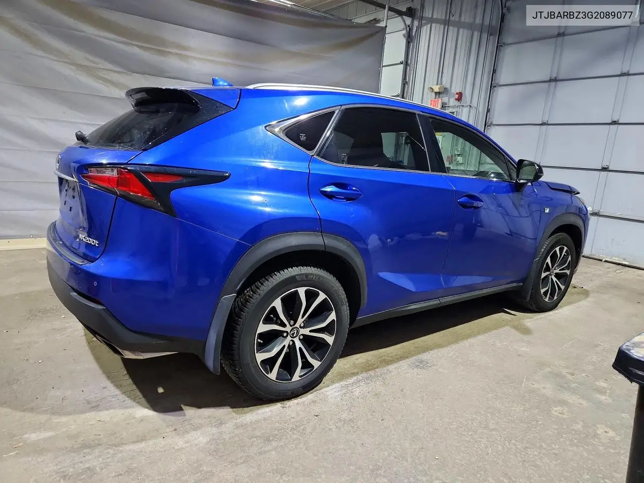 2016 LEXUS NX VIN JTJBARBZ3G2089077 — фото 3