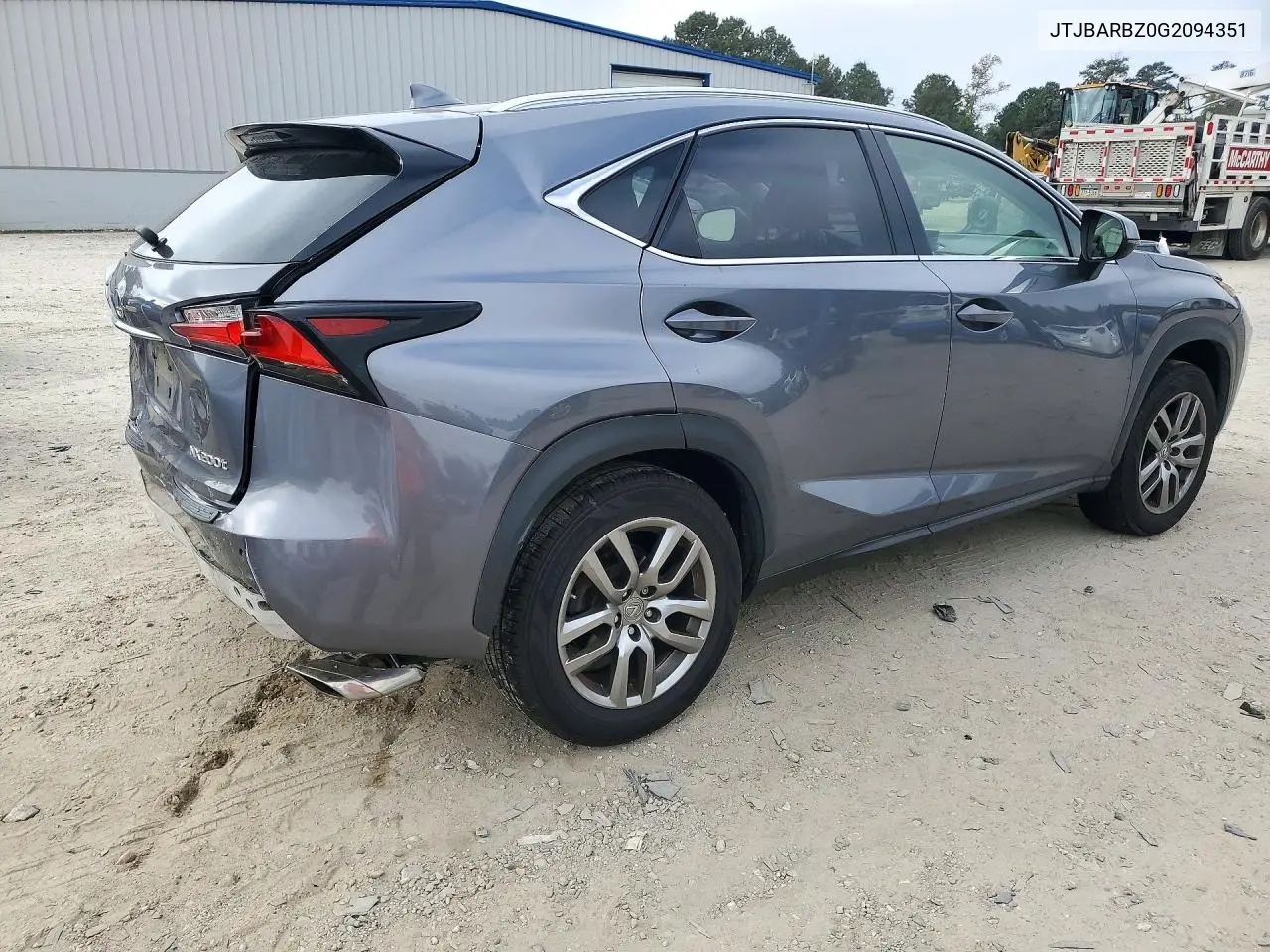2016 LEXUS NX VIN JTJBARBZ0G2094351 — фото 3