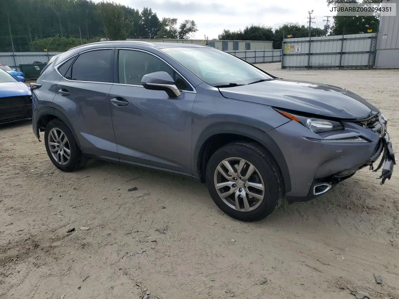2016 LEXUS NX VIN JTJBARBZ0G2094351 — фото 4