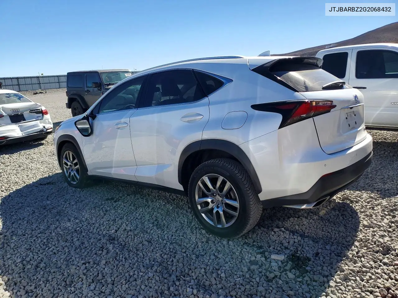 2016 LEXUS NX VIN JTJBARBZ2G2068432 — фото 2
