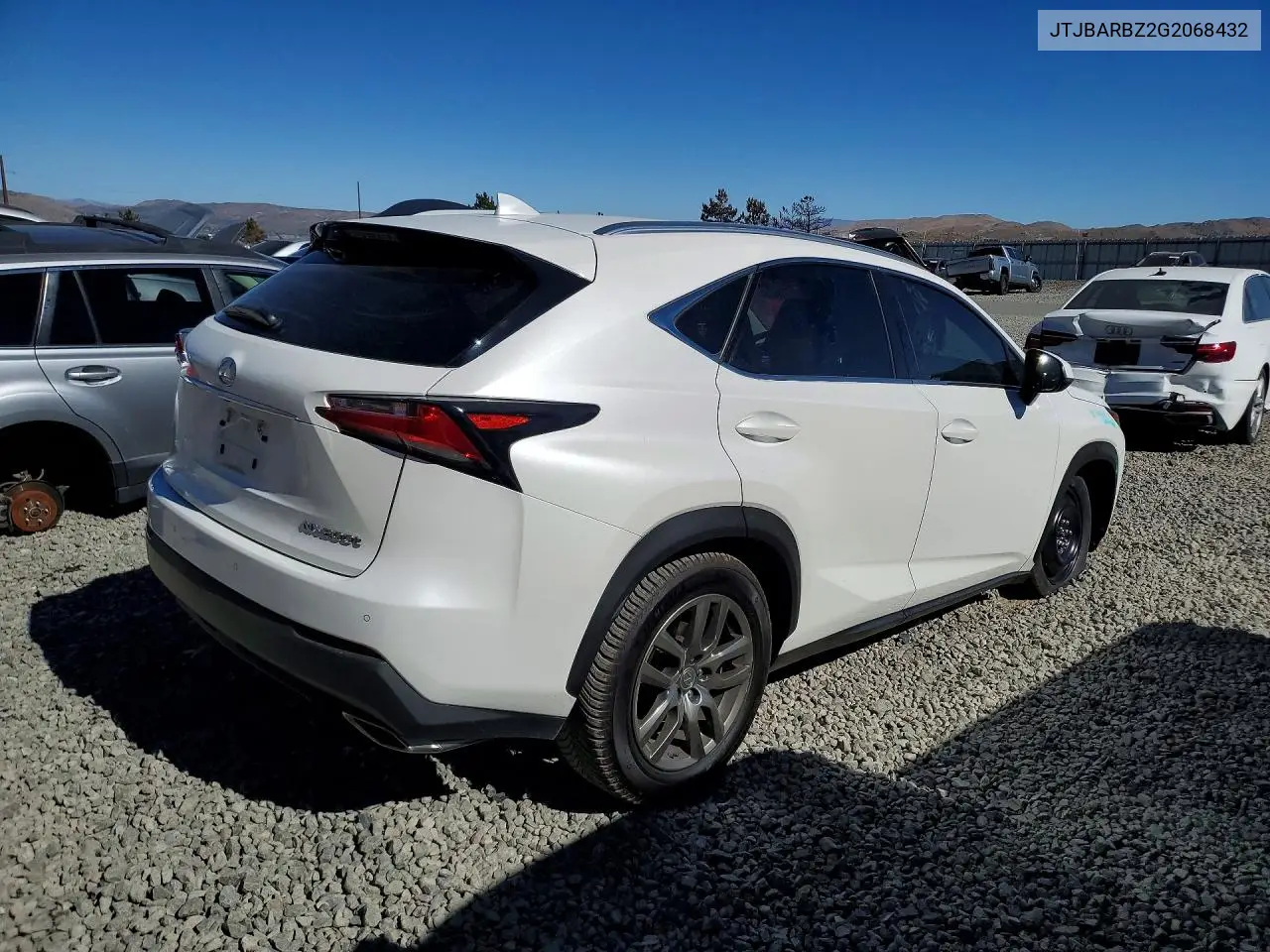 2016 LEXUS NX VIN JTJBARBZ2G2068432 — фото 3