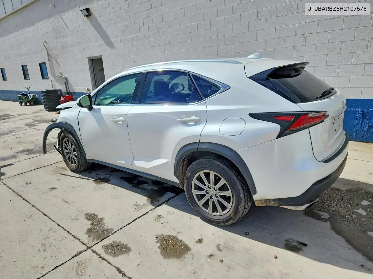 2017 LEXUS NX VIN JTJBARBZ5H2107578 — фото 2