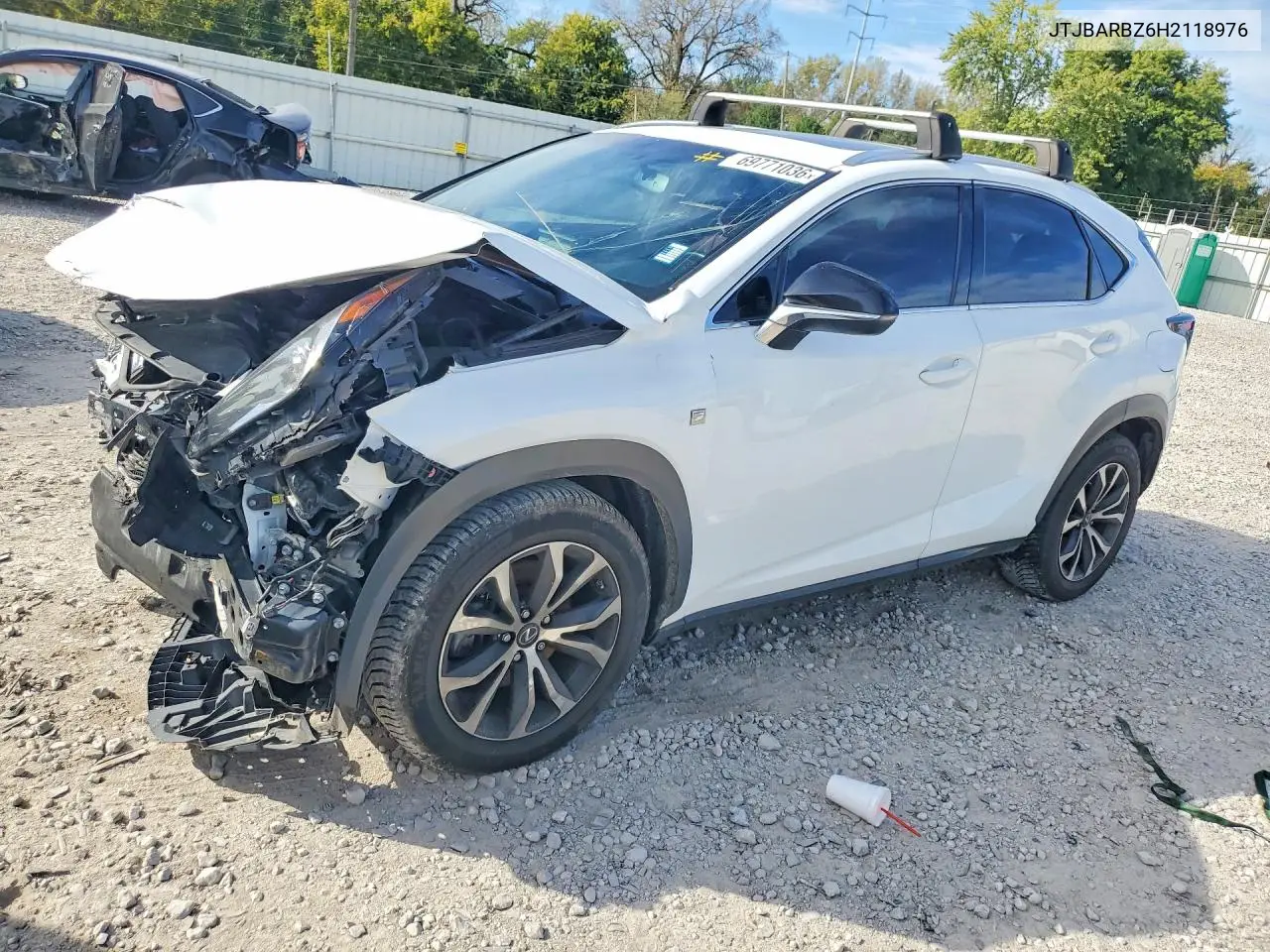 LEXUS NX 2017, VIN JTJBARBZ6H2118976
