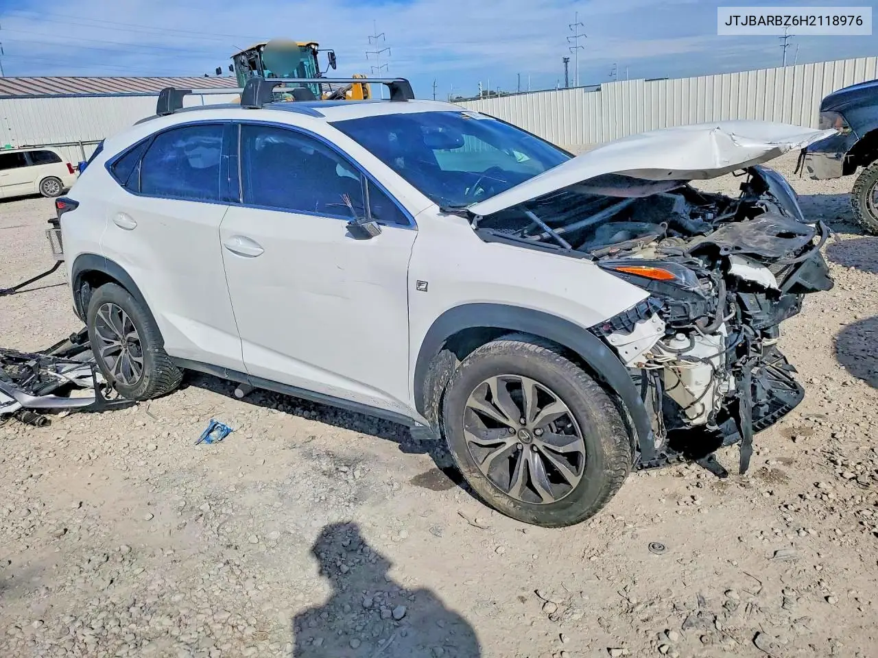 2017 LEXUS NX VIN JTJBARBZ6H2118976 — фото 4