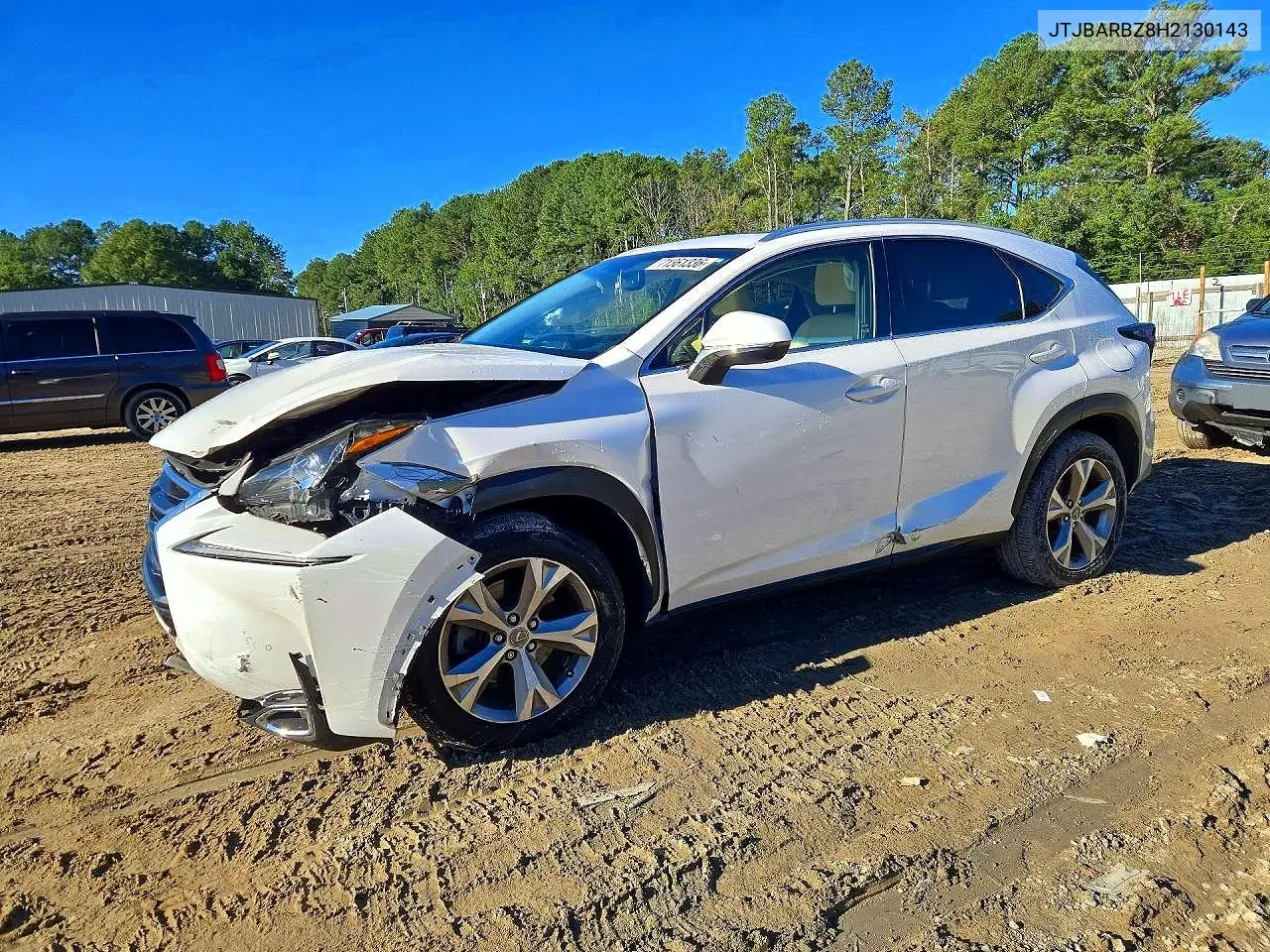 LEXUS NX 2017, VIN JTJBARBZ8H2130143