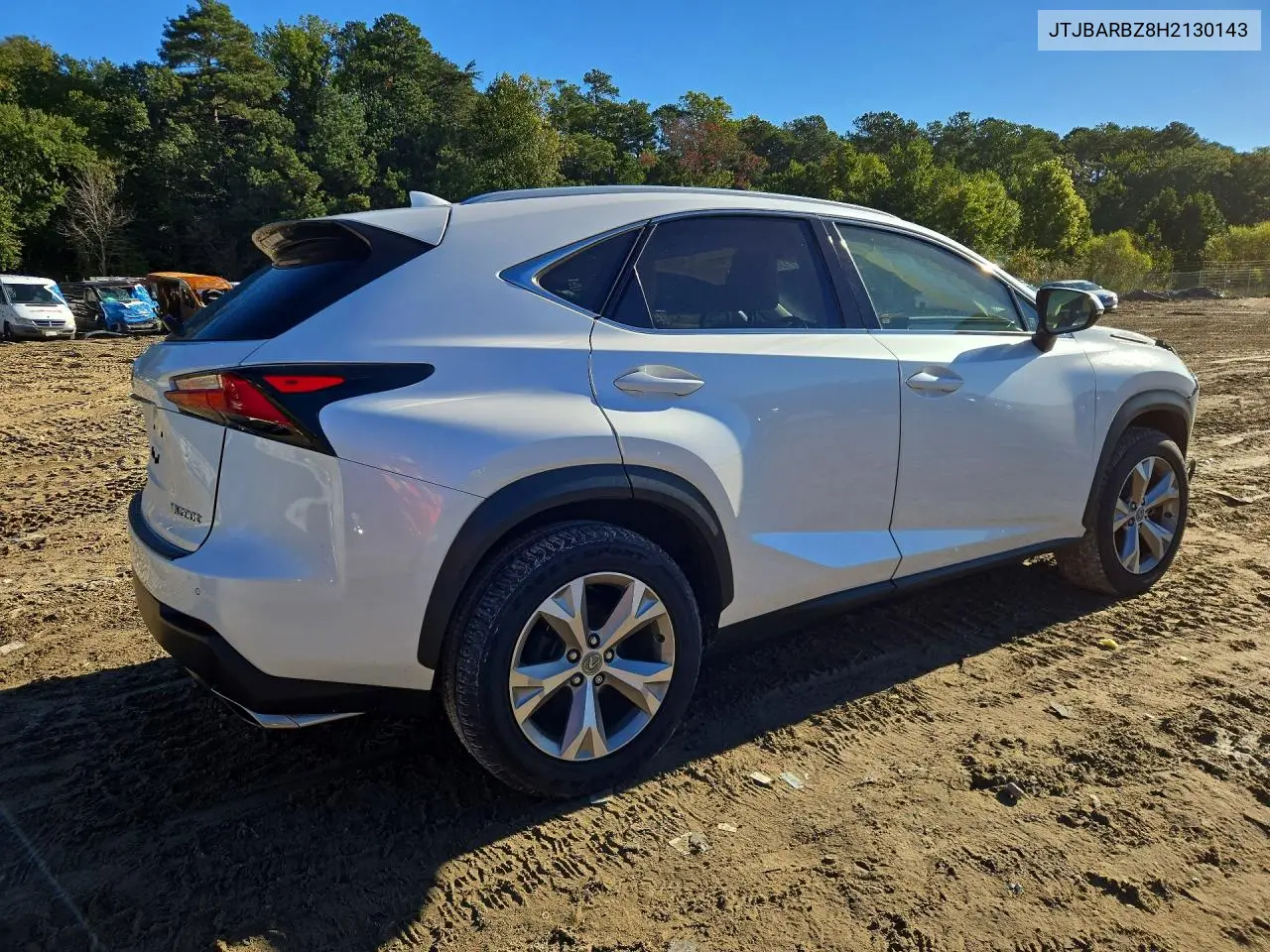 2017 LEXUS NX VIN JTJBARBZ8H2130143 — фото 3