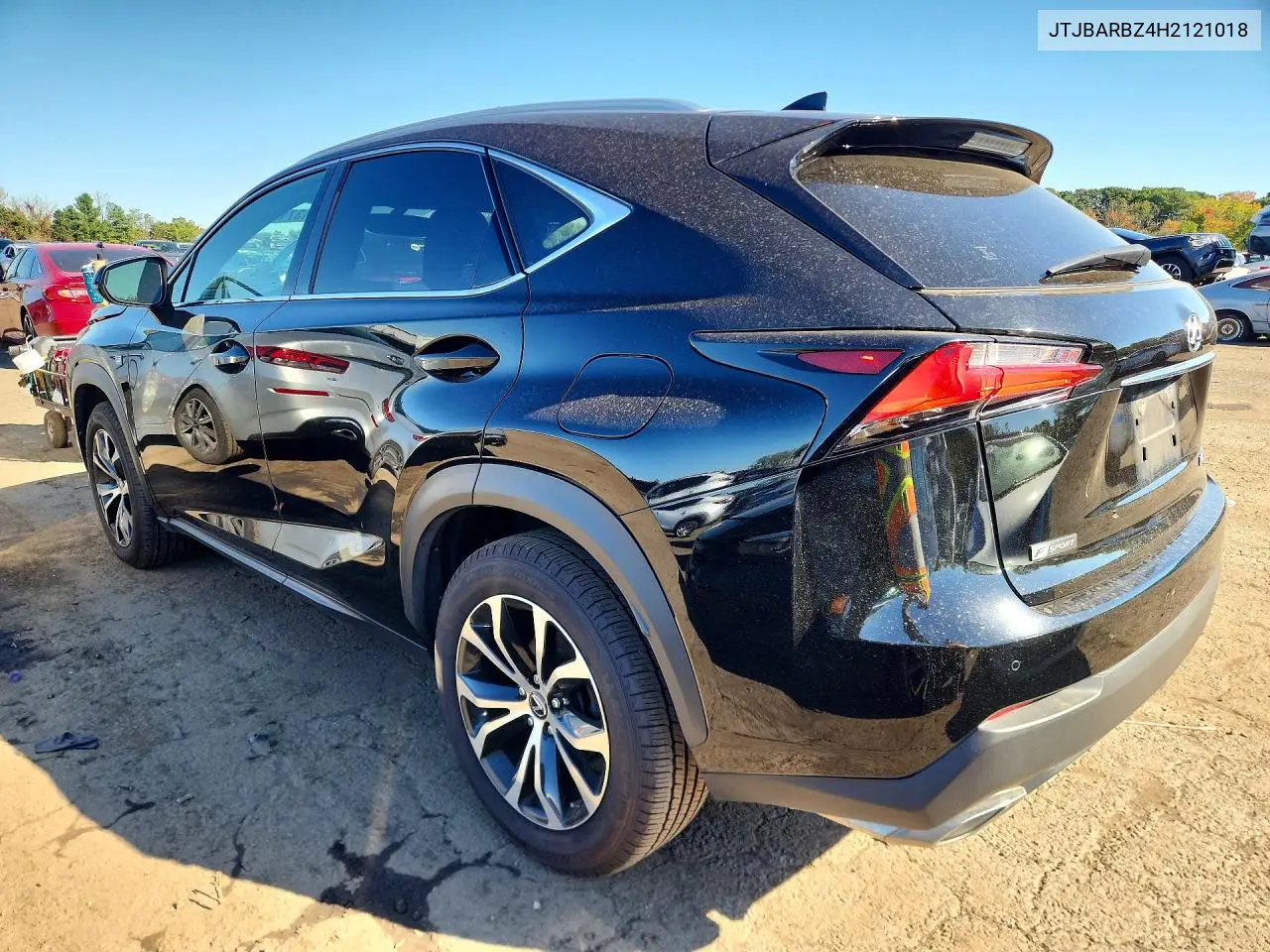 2017 LEXUS NX VIN JTJBARBZ4H2121018 — фото 2