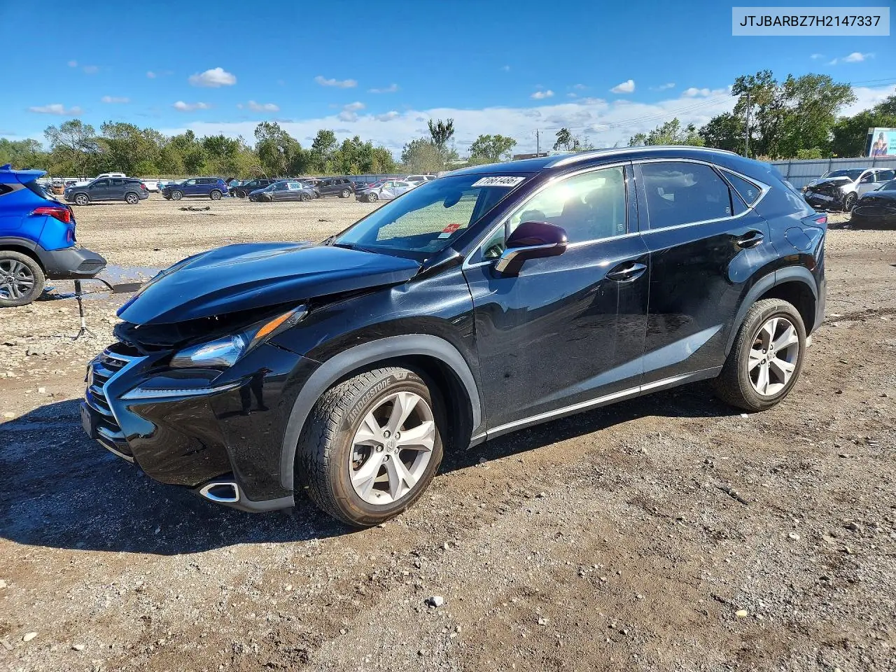 LEXUS NX 2017, VIN JTJBARBZ7H2147337