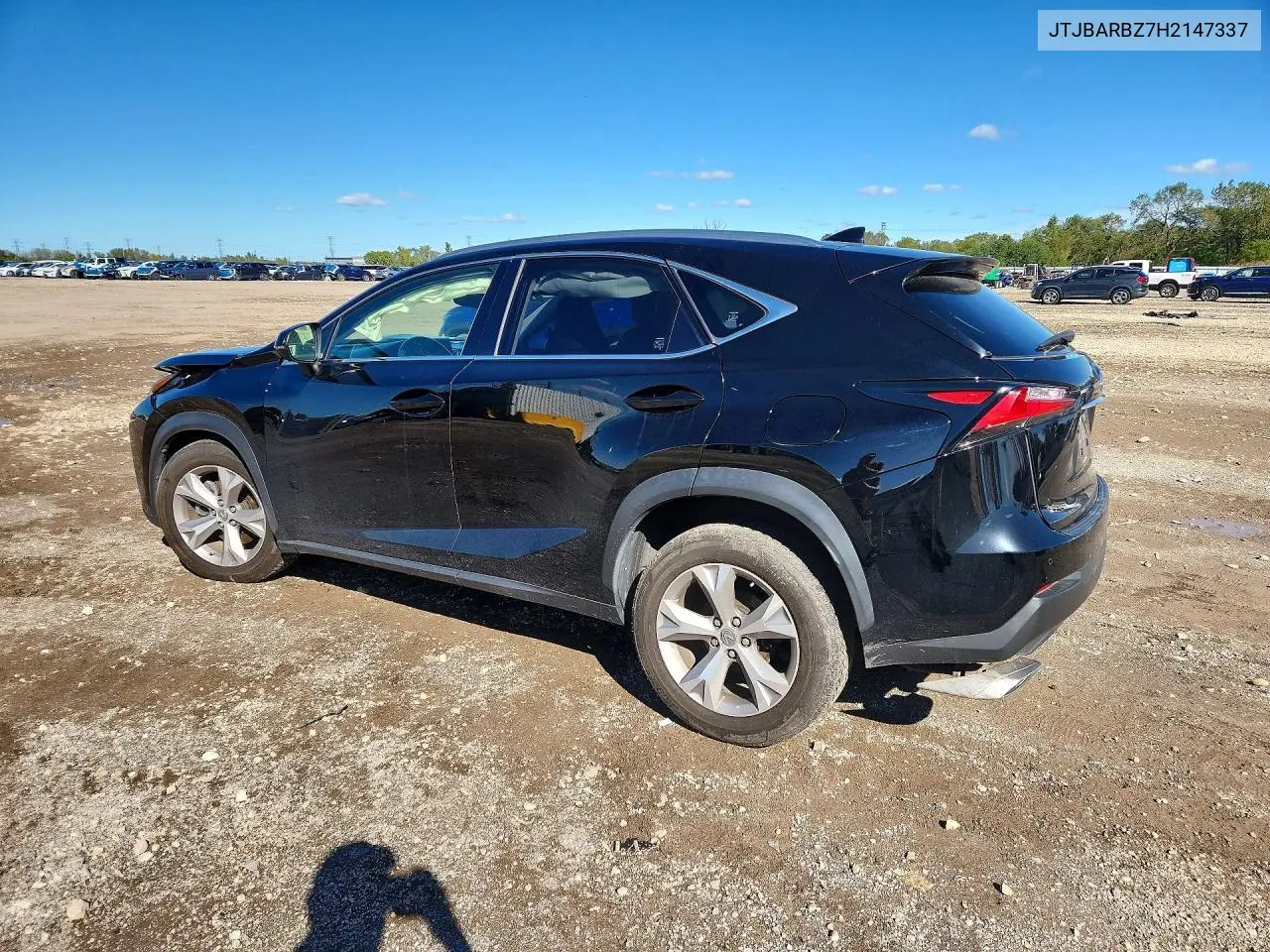 2017 LEXUS NX VIN JTJBARBZ7H2147337 — фото 2