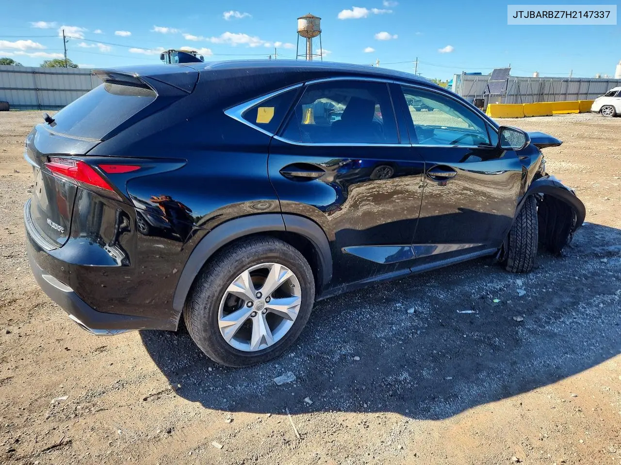2017 LEXUS NX VIN JTJBARBZ7H2147337 — фото 3