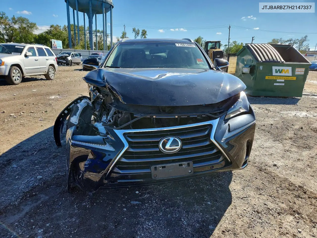 2017 LEXUS NX VIN JTJBARBZ7H2147337 — фото 5