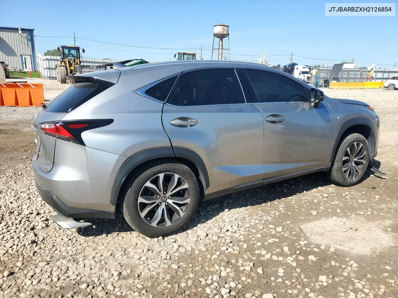 2017 LEXUS NX VIN JTJBARBZXH2126854 — фото 3