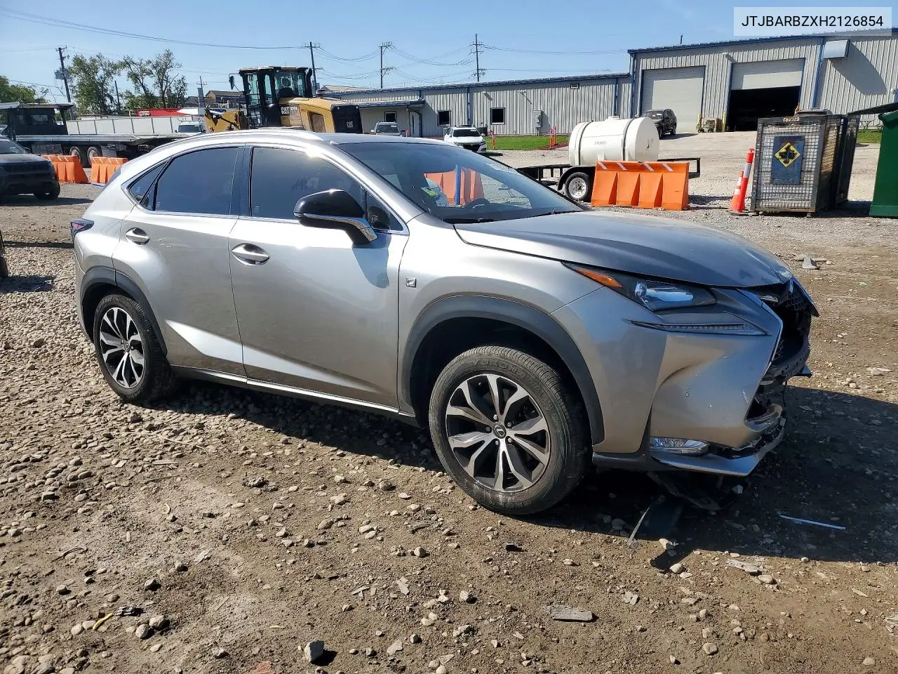 2017 LEXUS NX VIN JTJBARBZXH2126854 — фото 4